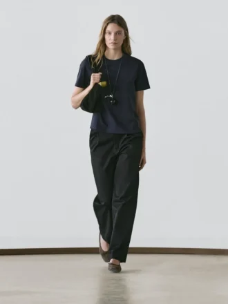 100% Cotton Interlock Crew Neck T-Shirt