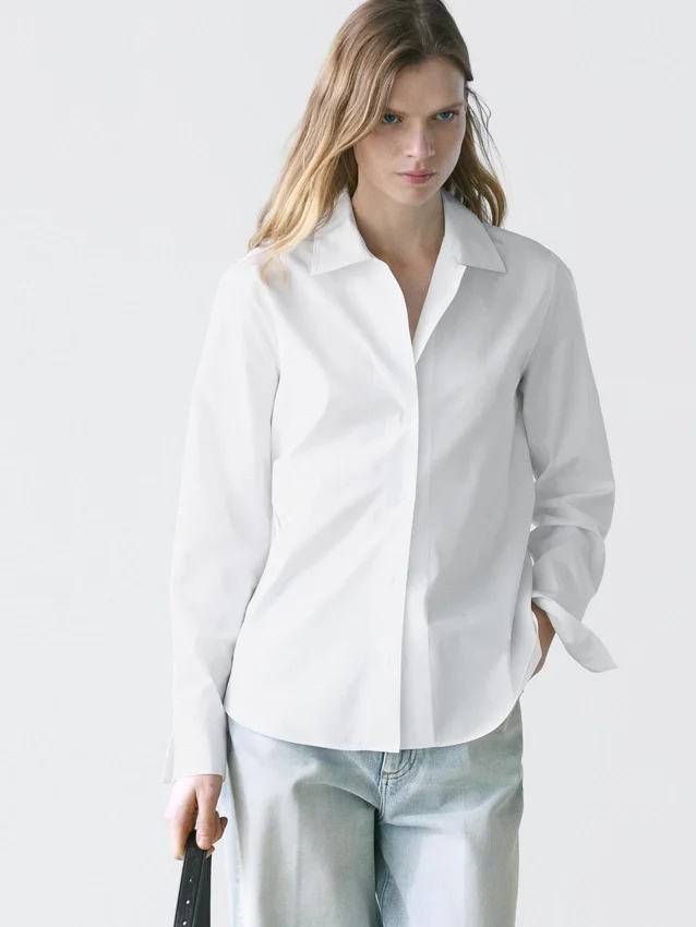 100% Cotton Poplin Shirt 100% Cotton Poplin Shirt