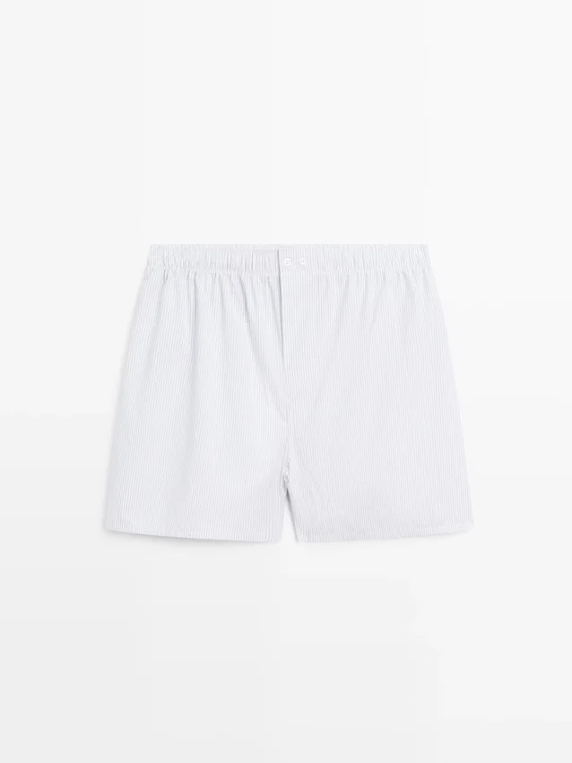 100% Cotton Striped Boxers 100% Cotton Striped Boxers