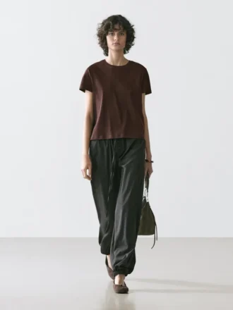 100% Cotton T-Shirt with Seam Detail