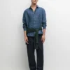 100% Linen Check Shirt
