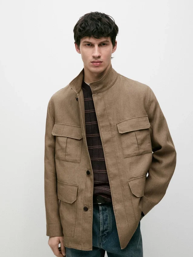 100% Linen Safari Jacket 100% Linen Safari Jacket