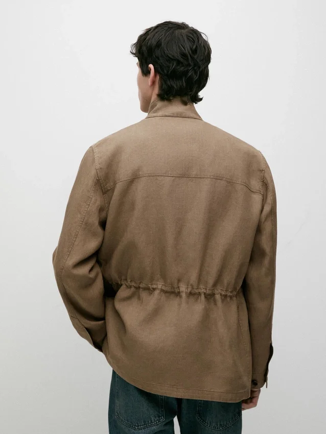 100% Linen Safari Jacket 100% Linen Safari Jacket