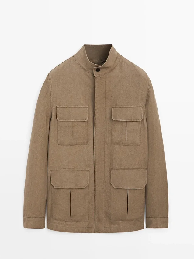 100% Linen Safari Jacket 100% Linen Safari Jacket