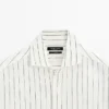 100% Linen Striped Shirt