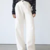 100% Linen Wide-Leg Elasticated Trousers 100% Linen Wide-Leg Elasticated Trousers