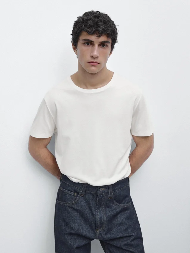 100% Mercerised Cotton T-Shirt 100% Mercerised Cotton T-Shirt