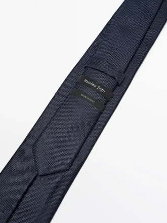 100% Mulberry Silk Polka Dot Tie