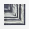 100% Silk Striped Scarf