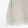 100% Wool Cape with Fringe Detail