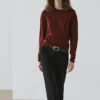 100% Wool Fine Knit Crew Neck Sweater
