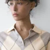Argyle Knit Polo Sweater