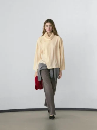 Asymmetric Button-Up Shirt