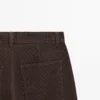 Barrel Fit Corduroy Trousers