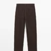 Barrel Fit Corduroy Trousers
