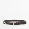 Belt with Metal Appliquas