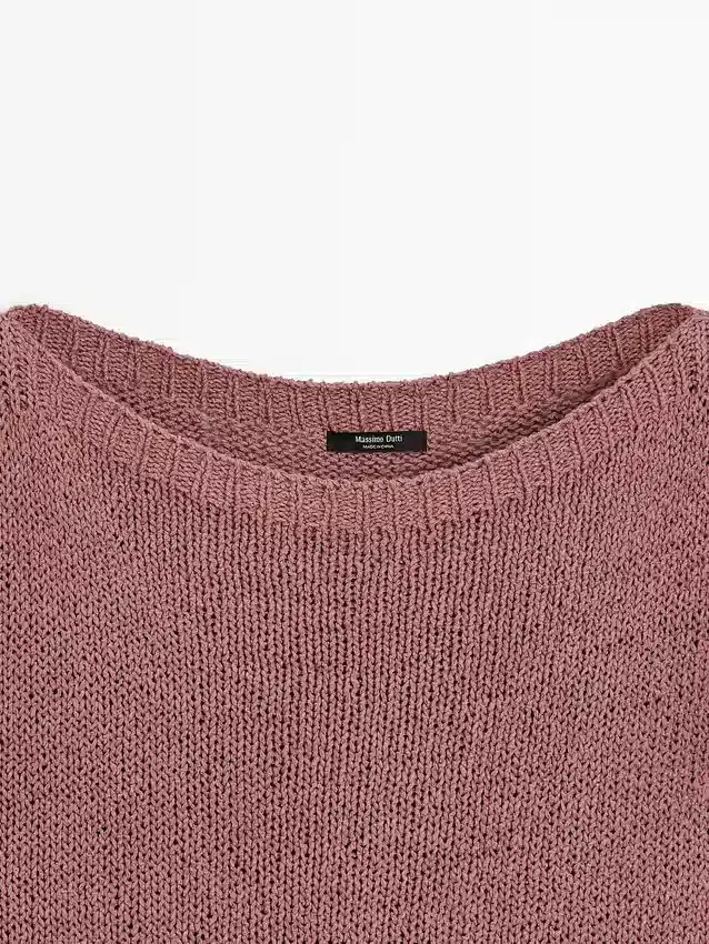 Boat Neck Knit Sweater Boat Neck Knit Sweater