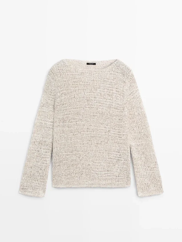 Boat Neck Knit Sweater Boat Neck Knit Sweater