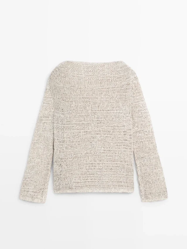 Boat Neck Knit Sweater Boat Neck Knit Sweater