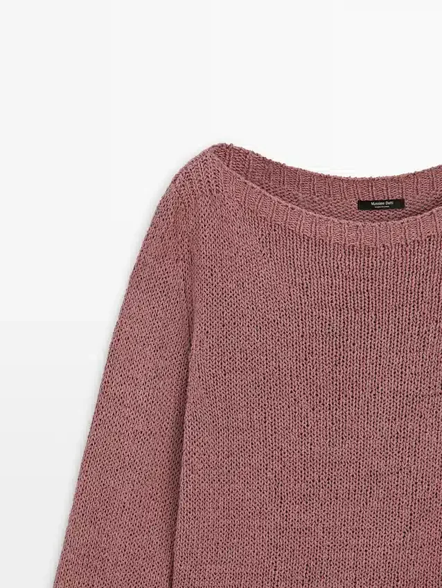 Boat Neck Knit Sweater Boat Neck Knit Sweater