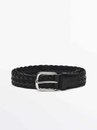 Braided Nappa Leather Belt