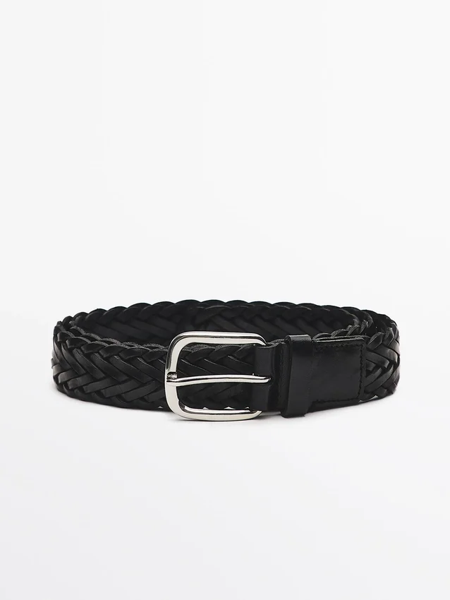 Braided Nappa Leather Belt Braided Nappa Leather Belt