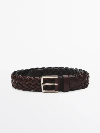 Braided Nappa Leather Belt