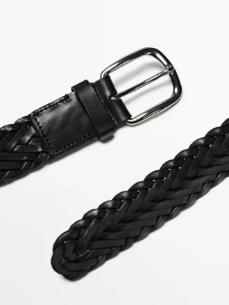 Braided Nappa Leather Belt