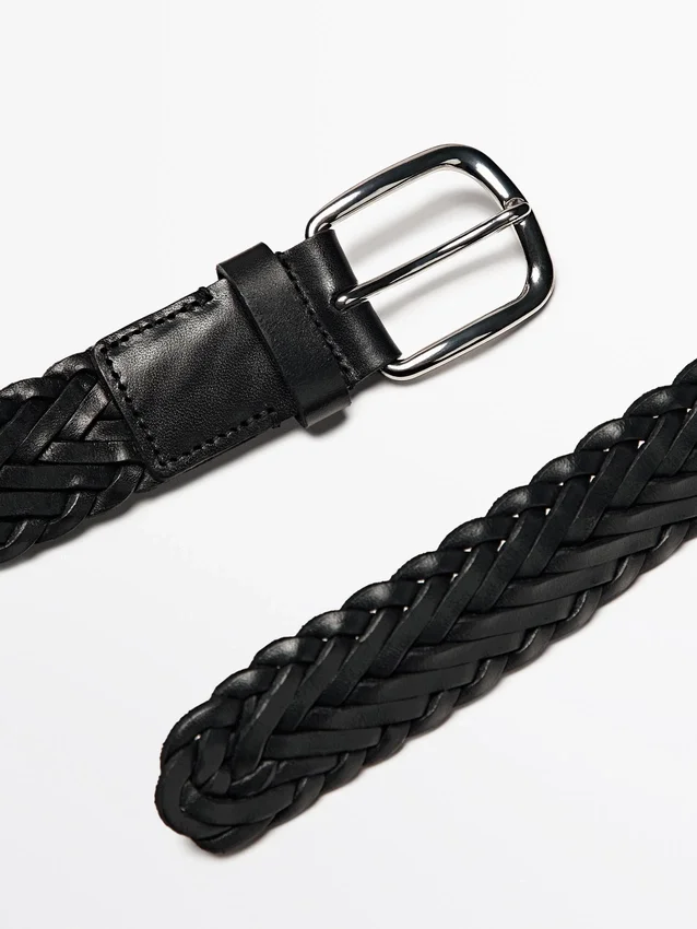 Braided Nappa Leather Belt Braided Nappa Leather Belt