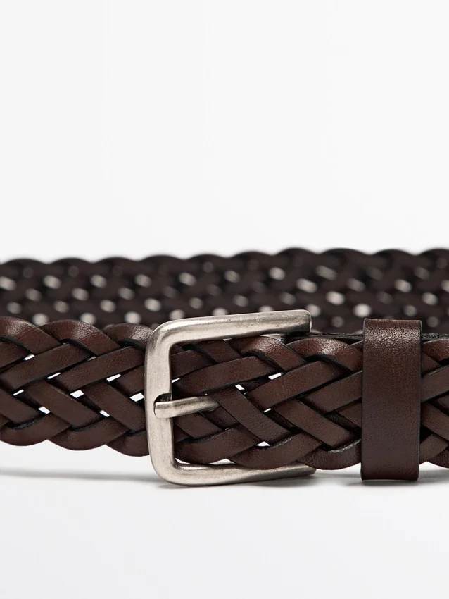 Braided Nappa Leather Belt Braided Nappa Leather Belt