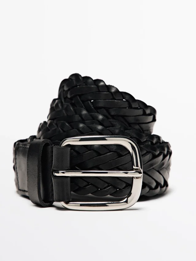 Braided Nappa Leather Belt Braided Nappa Leather Belt