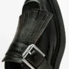 Buckled Derby Shoes with Fringe