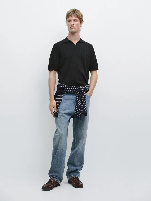 Cable-Knit Polo Sweater Cable-Knit Polo Sweater