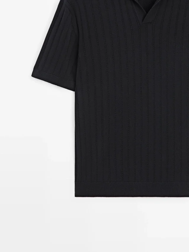 Cable-Knit Polo Sweater Cable-Knit Polo Sweater