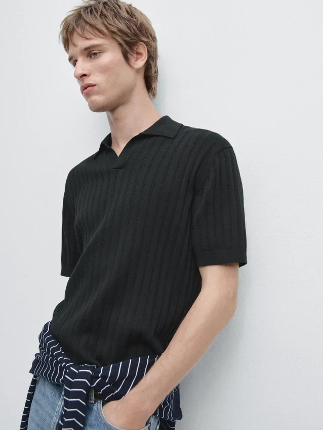 Cable-Knit Polo Sweater Cable-Knit Polo Sweater