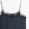 Camisole Top with Contrast Lace Detail