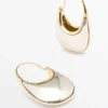 Contrast Ring Earrings