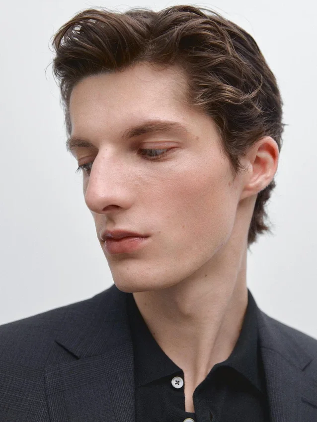 Cool Wool Blend Check Suit Blazer Cool Wool Blend Check Suit Blazer