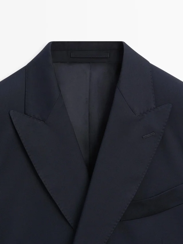 Cool Wool Double-Breasted Suit Blazer Cool Wool Double-Breasted Suit Blazer