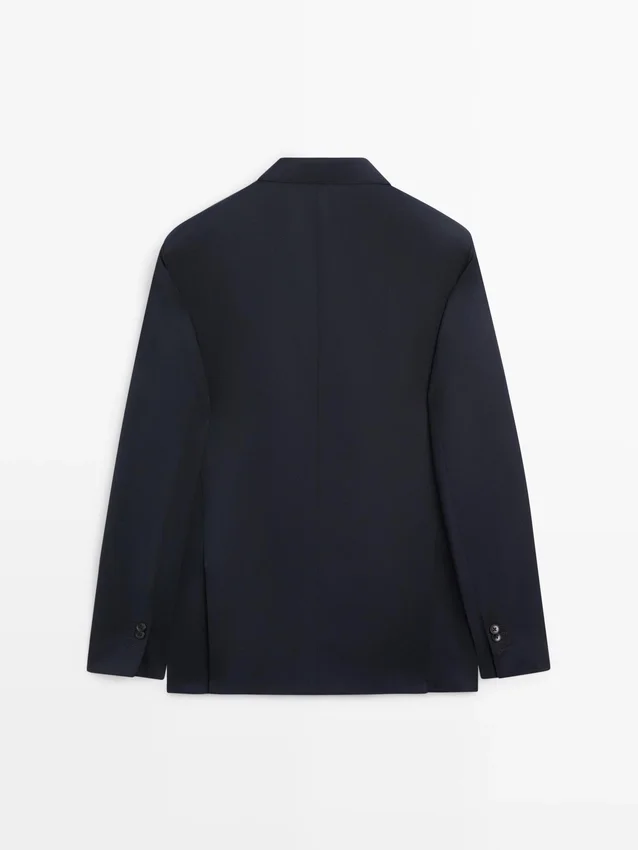 Cool Wool Double-Breasted Suit Blazer Cool Wool Double-Breasted Suit Blazer