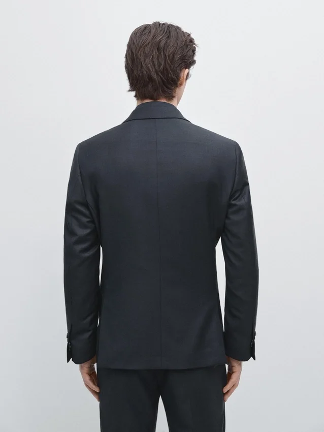 Cool Wool Micro-Textured Suit Blazer Cool Wool Micro-Textured Suit Blazer