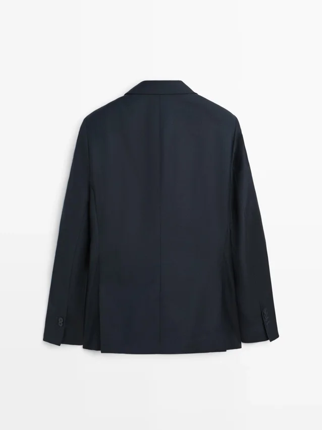 Cool Wool Micro-Textured Suit Blazer Cool Wool Micro-Textured Suit Blazer