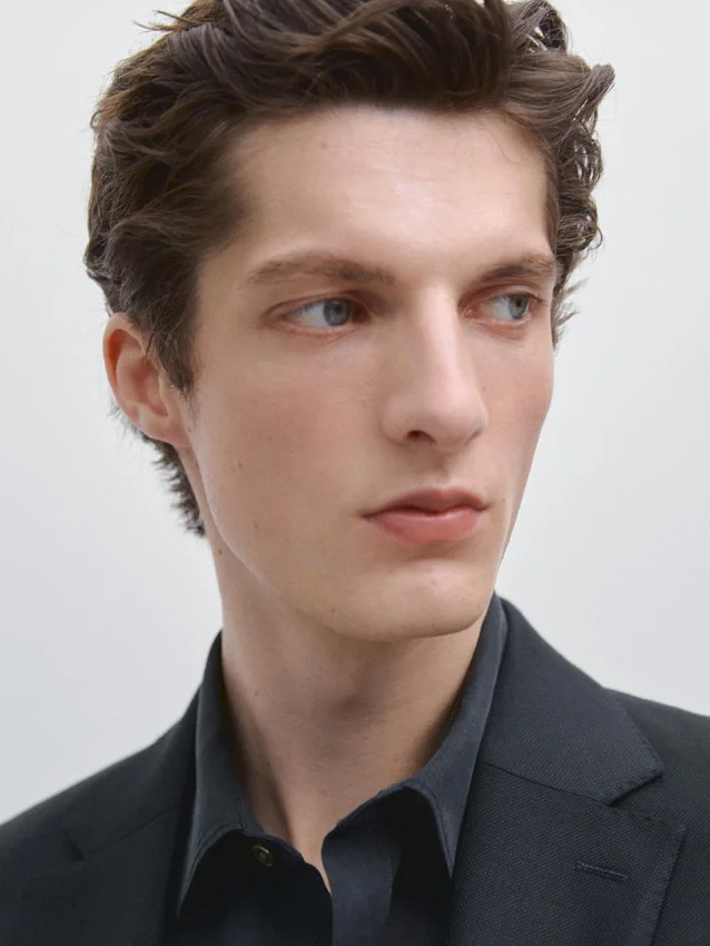 Cool Wool Micro-Textured Suit Blazer Cool Wool Micro-Textured Suit Blazer