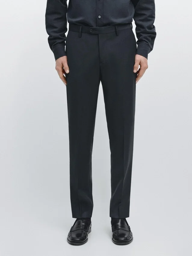 Cool Wool Micro-Textured Suit Trousers Cool Wool Micro-Textured Suit Trousers