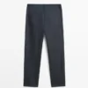 Cotton and Linen Five-Pocket Trousers