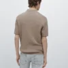 Cotton Blend Cable-Knit Polo Sweater Cotton Blend Cable-Knit Polo Sweater