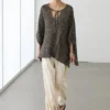 Cotton Blend Knit Cape