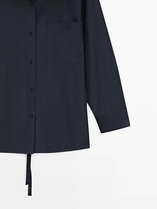 Cotton Blend Overshirt with Pocket Cotton Blend Overshirt with Pocket