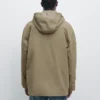 Cotton Blend Parka with Pockets