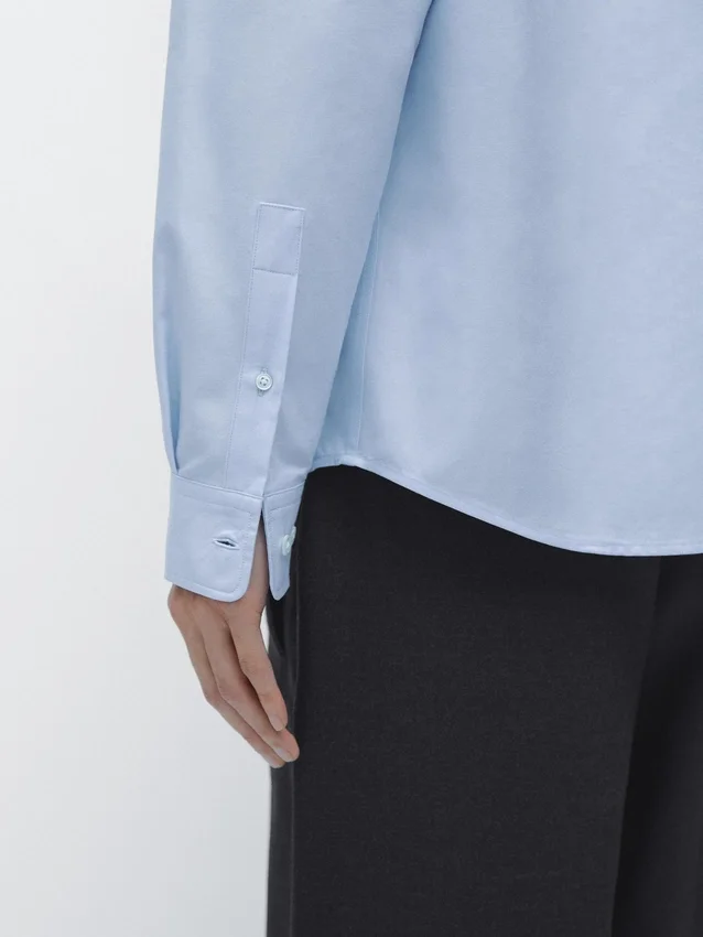 Cotton Blend Shirt with Pocket Detail Cotton Blend Shirt with Pocket Detail